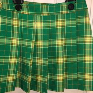 Topshop plaid mini skirt